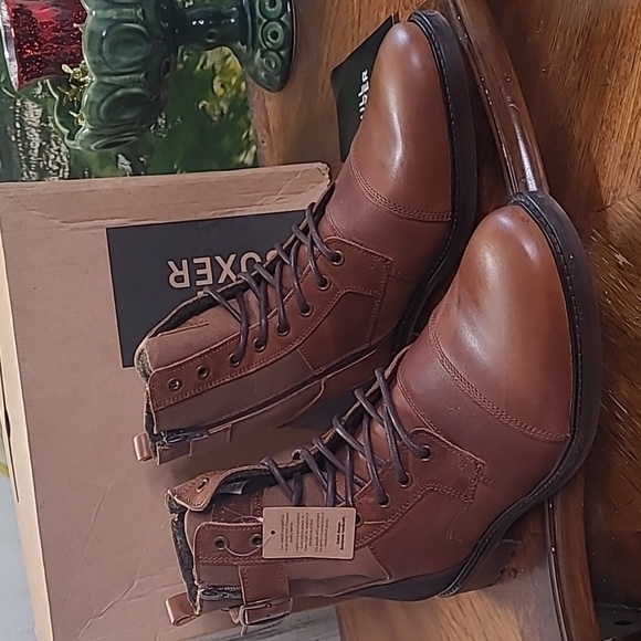 New in box! Bull Boxer 45 Mens 11.5 leather chukka lace up ankle boots cognac main image 14